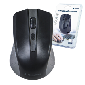 MYSZ KOMPUTEROWA MYSZKA BEZPRZEWODOWA USB 2,4 GHz LAPTOP PC 1600 DPI SZARA