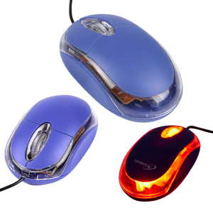 Przewodowa mysz komputerowa z podświetleniem myszka optyczna USB 1000 DPI biurowa