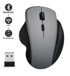 ERGONOMICZNA BEZPRZEWODOWA MYSZKA DO KOMPUTERA LAPTOPA 1600DPI SREBRNA