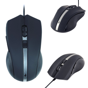 MYSZ KOMPUTEROWA MYSZKA PRZEWODOWA BIUROWA USB LASEROWA 2400 DPI REGULACJA