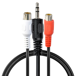 KABEL AUDIO AUX  ADAPTER MINI JACK 3.5MM - 2x CHINCH RCA STEREO 20CM GEMBIRD