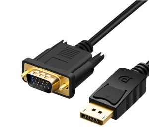 KABEL DISPLAYPORT VGA PRZEJŚCIÓWKA ADAPTER KONWERTER 1,8M