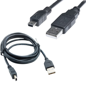 Kabel USB-A -  mini USB 2.0 1.8 m –czarny, AM-BM5Pin  do Canon
