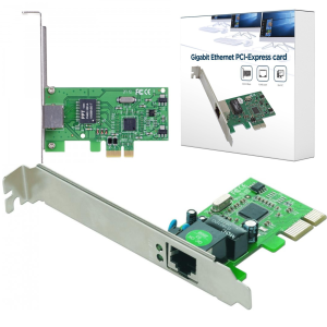 Karta sieciowa PCI-Express GIGABIT RJ45 10 /100 / 1000 Mbps Realtek Gembird