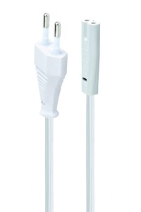 Kabel zasilający C7 EURO RADIOWY drukarka HP PS5 XBOX 1,8M GEMBIRD Biały