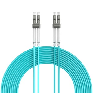 Kabel światłowodowy wielomodowy OM4 LC LC do 100 Gb/s  Patchcord Duplex 20M