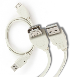 KRÓTKI KABEL PRZEWÓD PRZEDŁUŻACZ USB - USB 2.0 TRANSFER DANYCH 75CM