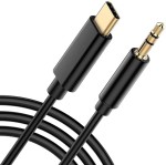 KABEL AUX USB-C MINI JACK 3,5MM 1,5M AUDIO ADAPTER DO TELEFONU