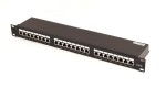 Patch Panel Patchpanel krosowy do szafy RACK 19" 1U CAT6 24 porty FTP