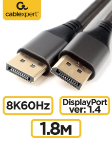 Kabel DisplayPort 1.4 8K 60Hz DP-DP HDR Monitor 1,8M STREAMING VIDEO