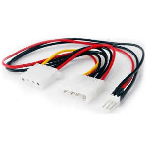 Kabel rozdzielacz zasilania 2x MOLEX HDD / 3PIN GEMBIRD