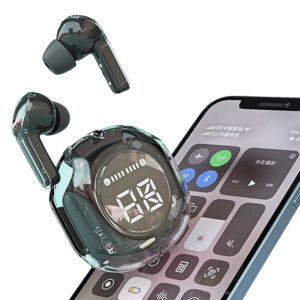SŁUCHAWKI DOUSZNE BLUETOOTH TWS PRZEZROCZYSTE GEMBIRD CZARNE