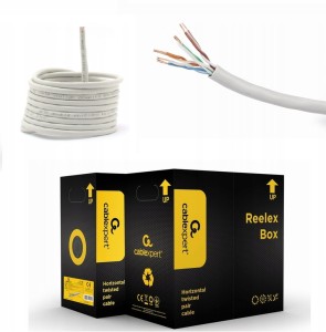 KABEL SIECIOWY LAN UTP KAT.5E SKRĘTKA INTERNETOWA MIEDŹ RJ45 305M