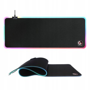 Gamingowa podkładka pod mysz LED RGB – wodoodporna, antypoślizgowa, 10 trybów, 80x30 cm