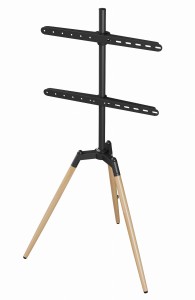 Stojak podłogowy TV 32–65” TVS-65S-01 – obrotowy trójnóg, regulowana wysokość, VESA 600x400