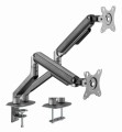 BIUROWY UCHWYT NA 2 MONITORY 32" STOJAK NA BIURKO DWA MONITORY 9KG VESA