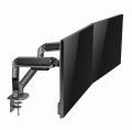 BIUROWY UCHWYT NA 2 MONITORY 32" STOJAK NA BIURKO DWA MONITORY 9KG VESA