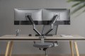 BIUROWY UCHWYT NA 2 MONITORY 32" STOJAK NA BIURKO DWA MONITORY 9KG VESA