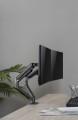BIUROWY UCHWYT NA 2 MONITORY 32" STOJAK NA BIURKO DWA MONITORY 9KG VESA