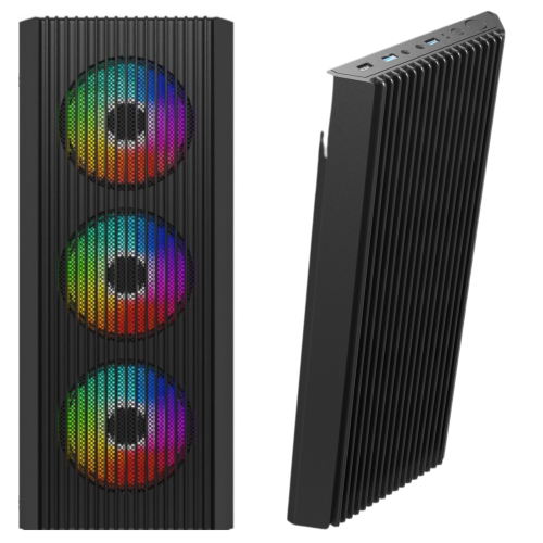 Przedni panel do obudowy FORNAX 2500 Gembird Front panel czarny
