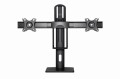 Uchwyt biurowy na 2 monitory LCD 17"-27"do 6kg PIVOT z regulacją wysokości STOJAK