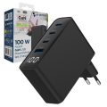 Szybka Ładowarka sieciowa 100W  1xUSB 3xUSB-C Power Delivery PD QC 3.0 GaN
