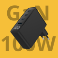 Szybka Ładowarka sieciowa 100W  1xUSB 3xUSB-C Power Delivery PD QC 3.0 GaN