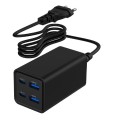 Ładowarka sieciowa 65W 2xUSB 2xUSB-C  Power Delivery 2x USB-C 2x USB-A  PD QC 3.0 GaN