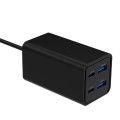 Ładowarka sieciowa 65W 2xUSB 2xUSB-C  Power Delivery 2x USB-C 2x USB-A  PD QC 3.0 GaN