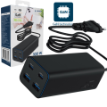 Szybka Ładowarka sieciowa 65W 2xUSB 2xUSB-C  Power Delivery 2x USB-C 2x USB-A  PD QC 3.0 GaN
