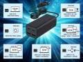 Szybka Ładowarka sieciowa 65W 2xUSB 2xUSB-C  Power Delivery 2x USB-C 2x USB-A  PD QC 3.0 GaN
