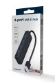 Gembrid  HUB USB 3.1  5 Gbit/s zasilanie USB-C UHB-U3P4P-02
