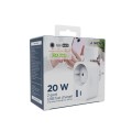 Gniazdko elektryczne  z ładowarką 2x USB USB-C 20W QC PD Wtyczka sieciowa USB