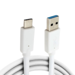 Kabel USB-A do USB-C 0.1m biały – szybki transfer 600MB/s, ładowanie 3A 36W