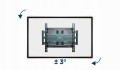 "Regulowany uchwyt TV 40-80''ścienny, VESA 600x400, do 50 kg, uchylny
