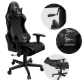 Ergonomiczny FOTEL gamingowy czarny  ekoskóra  GC-SCORPION-06X