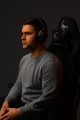 Ergonomiczny FOTEL gamingowy czarny  ekoskóra  GC-SCORPION-06X