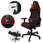 Fotel gamingowy  czarno-czerwony regulowany, ergonomiczny, poduszki lędźwiowa GC-SCORPION-01X
