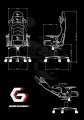 Ergonomiczny FOTEL gamingowy czarno-żółte ekoskóra GC-SCORPION-05X
