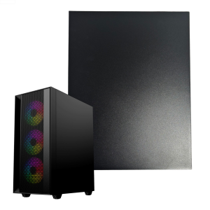 Prawy panel boczny do obudowy Fornax 4000 czarny blacha