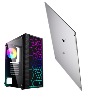 Lewy panel boczny do obudowy Gembird FORNAX  2500 szkło