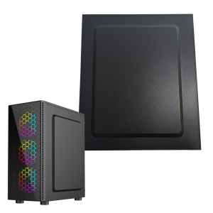 Prawy panel boczny do obudowy Fornax 500 czarny blacha