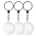 Zestaw 3 x SMART TAG LOKALIZATOR Bluetooth iOS Apple Tag  GEMBIRD BIAŁY