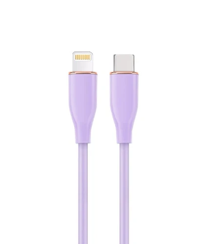 Kabel USB-C - LIGHTNING do Apple Iphone CM8PM  1,5M silikon FIOLET