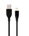 Kabel  USB A  LIGHTNING do  Apple Iphone 14 13 12 PRO X XR 8 7   1.5m  silikon CZARNY
