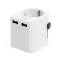 Uniwersalna Przejściówka ADAPTER Gniazda US UK AU CN Ładowarka USB  12W Gembird