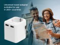 Uniwersalna Przejściówka ADAPTER Gniazda US UK AU CN Ładowarka USB  12W Gembird