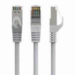 KABEL SIECIOWY PATCHCORD LAN ETHERNET RJ45 CAT6 KAT.6 FTP EKRANOWANY 1M