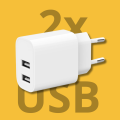 ŁADOWARKA SIECIOWA DO SMARTFONA  KOSTKA 2.4A 5V + KABEL USB-C 1M