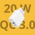 SZYBKA ŁADOWARKA DO SMARTFONA  KOSTKA SIECIOWA QC 3.0 20W + KABEL USB-C 1M